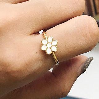 Flower Open Ring K686 - Gold - One Size