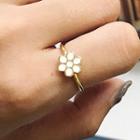 Flower Open Ring K686 - Gold - One Size