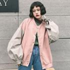 Color Panel Loose Fit Jacket