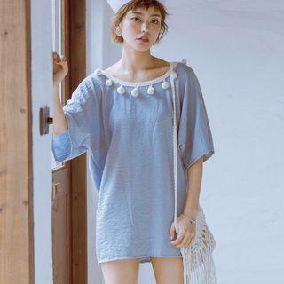Short-sleeve Beach Cover Up