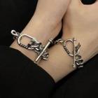 Couple Matching Titanium Chain Bracelet (various Designs)