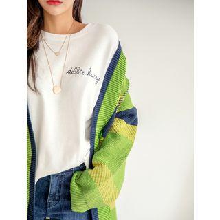 Plus Size Elbow-sleeve Printed Winter T-shirt