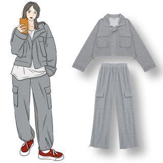 Shirt Jacket / Wide Leg Pants