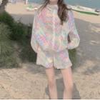 Print Zip-up Jacket / Shorts / Set