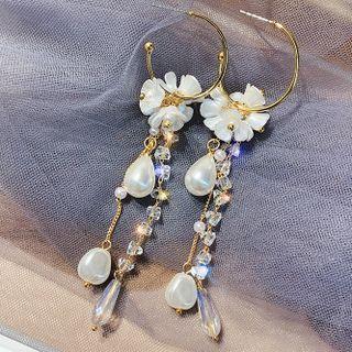 Flower Faux Crystal Faux Pearl Earring (various Designs)