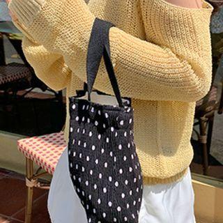 Dot / Flower Mini Shopper Bag