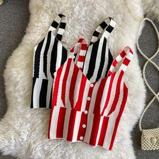 Pinstripe Knit Camisole