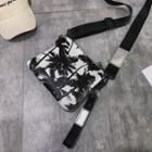 Printed Faux Leather Crossbody Bag As Shown In Figure - One Size