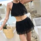 Set: Lace Bikini + Lace Skirt