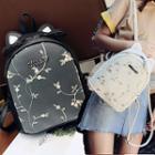 Cat Ear Floral Lace Mini Backpack
