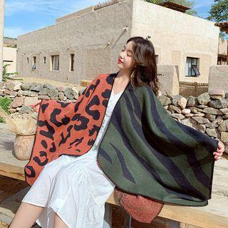 Zebra & Leopard Print Shawl