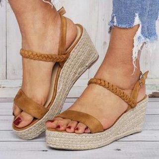 Espadrille Wedge Platform Sandals