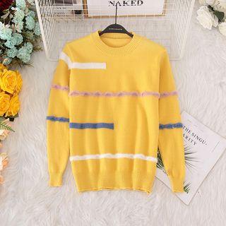 Striped Sweater Yellow - One Size