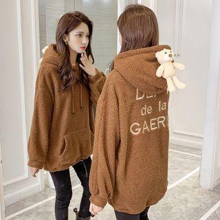 Long-sleeve Hooded Bear Accent Top