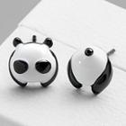 Non-matching Panda Stud Earring 1 Pair - One Size