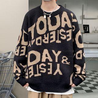 Long-sleeve Letter Sweater