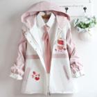 Strawberry Print Hooded Jacket / Shirt / Set