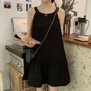 Halter A-line Dress Black - One Size
