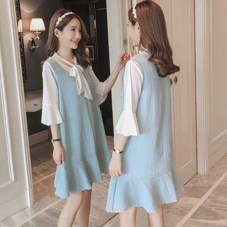 Nursery Set: Chiffon Top + Sleeveless Dress
