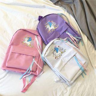 Unicorn Print Lightweight Backpack