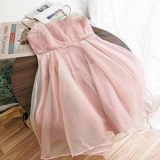 Spaghetti Strap Organza Dress