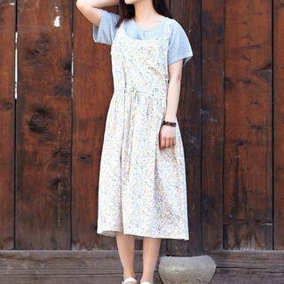 Set: Lace Top + Floral Dress