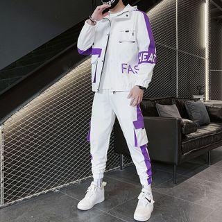 Set: Hooded Cargo Jacket + Sweatpants (various Designs)