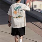 Short Sleeve Tree Print T-shirt