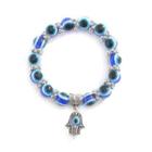 Color Block Bead Bracelet 11405 - 01 - Silver - One Size