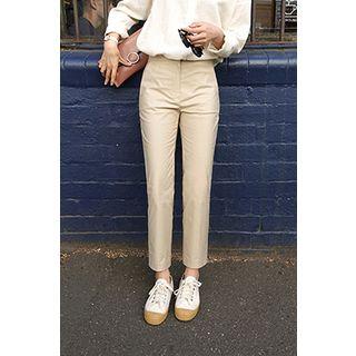 Flat-front Chino Pants