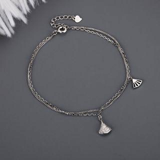Scallop Double-layered Sterling Silver Bracelet