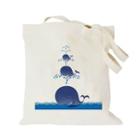 Whale Printed Canvas Shopper Bag