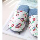 Flower-pattern Quilted Slippers