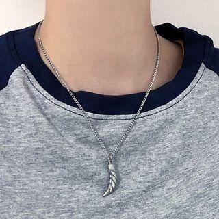 Teeth Necklace Silver - One Size