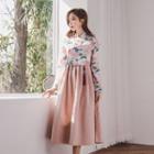 Modern Hanbok Sleeveless Dress In Pink One Size