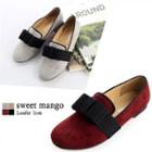 Round-toe Bow Loafers