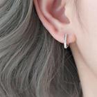 Polygon Earring 925 Sterling Silver - Shinny - Geometric - One Size