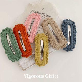 Ruffle Trim Hair Clip