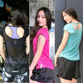 Mesh Panel Sport T-shirt