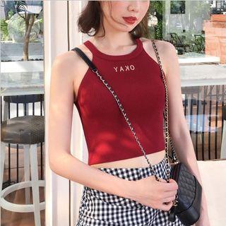 Knit Lettering Camisole Top