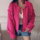 Tweed Jacket Rose Pink - One Size