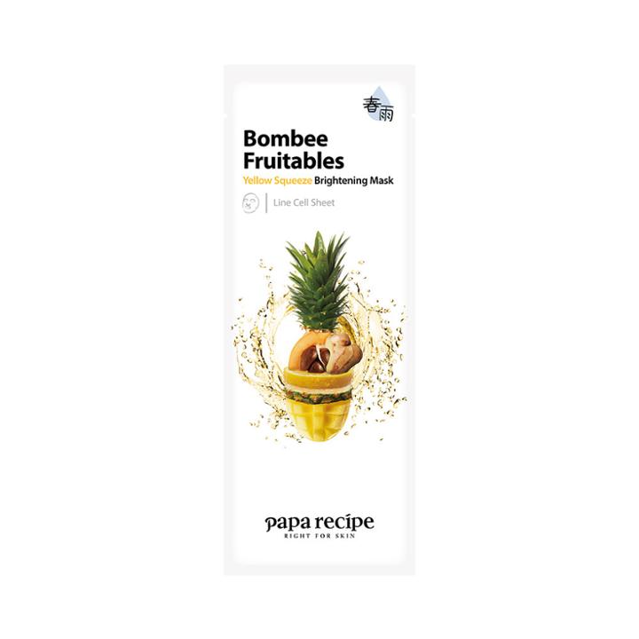 Papa Recipe - Fruitables Yellow Squeeze Brightening Mask 10 Pcs