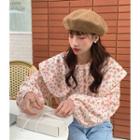 Flower Print Shirt Orange - One Size