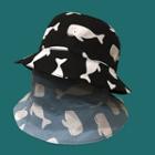 Whale Print Bucket Hat