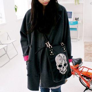 Printed Faux-leather Tote Bag