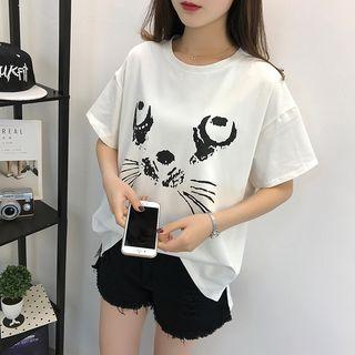 Short-sleeve Crab Print T-shirt