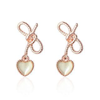 Heart Stud Earring As Shown In Figure - One Size