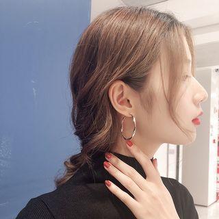 Twisted Hoop Earring 1 Pair - Gold - One Size
