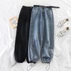 Cuffed High-waist Loose-fit Jeans