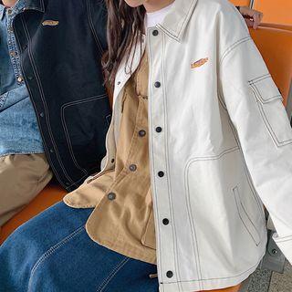 Couple Matching Collared Button Jacket